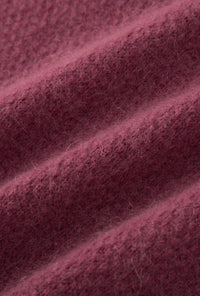 Petite Studio's Nathan Mohair-Blend Wool Cardigan in Plum 