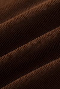 Petite Studio's Adriana Corduroy Skirt in Brown 