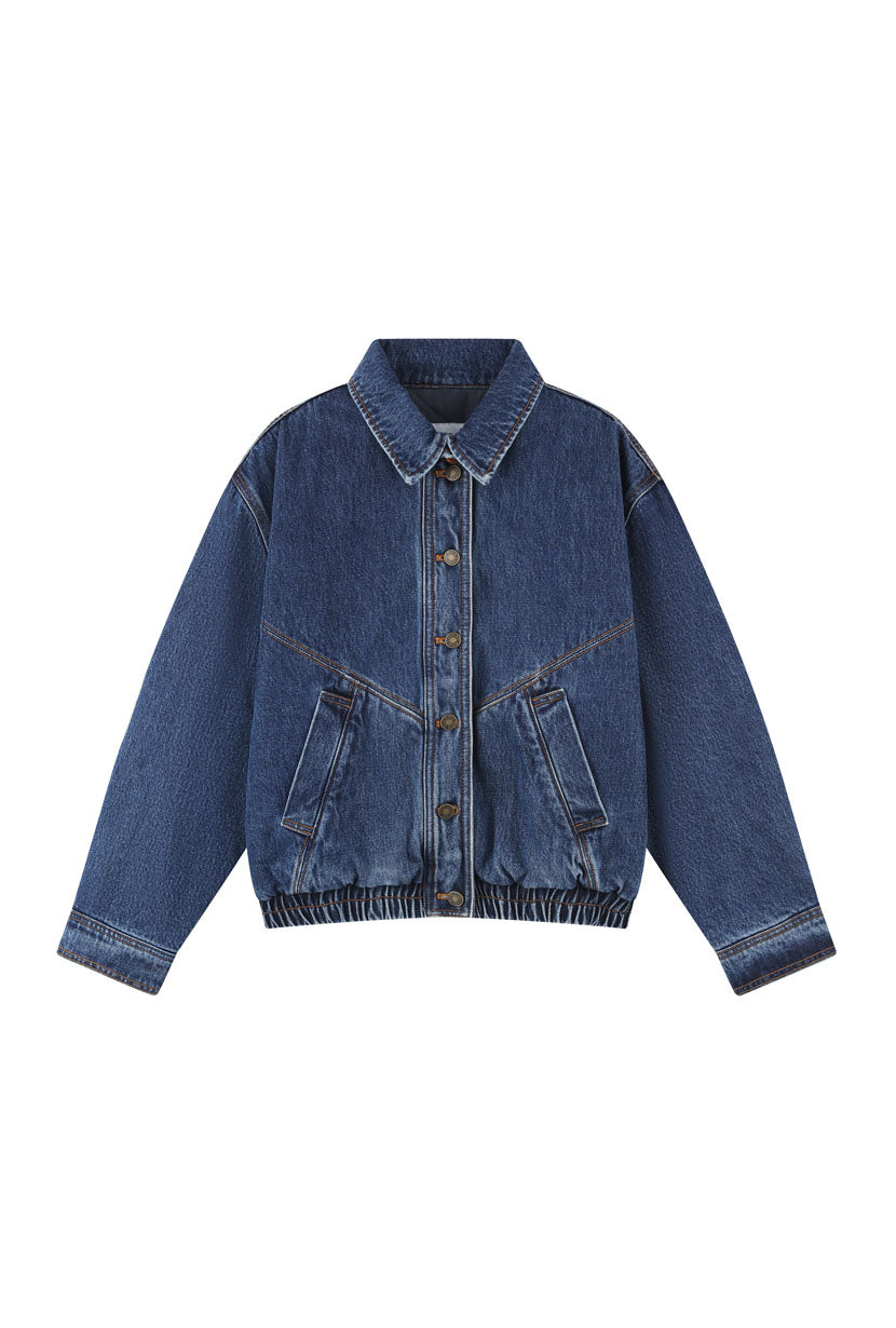 Petite Studio's Daryl Denim Padded Jacket - Petite Clothing