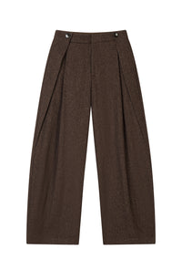 Petite Studio's Natalia Wool Pants in Brown