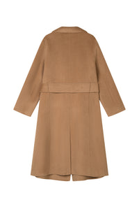 Petite Studio's Ulysses Double-Faced Cashmere Coat in Camel