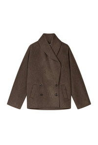 Petite Studio's Gabriene Wool Coat in Mocha