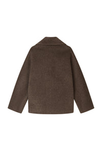 Petite Studio's Gabriene Wool Coat in Mocha
