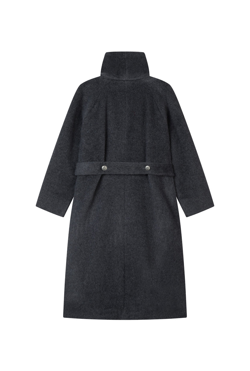 Petite Studio's Daniela Wool Coat in Charcoal 
