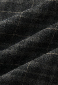 Petite Studio's Wyatt Wool Skirt in Charcoal Plaid

