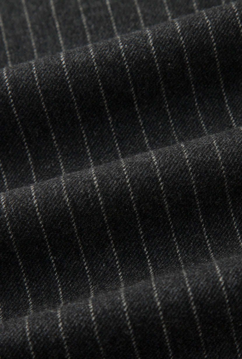Petite Studio's Natalia Wool Pants in Charcoal Striped