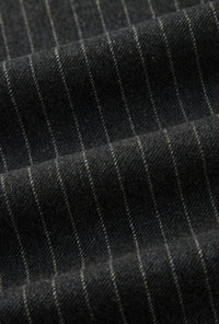 Petite Studio's Natalia Wool Pants in Charcoal Striped