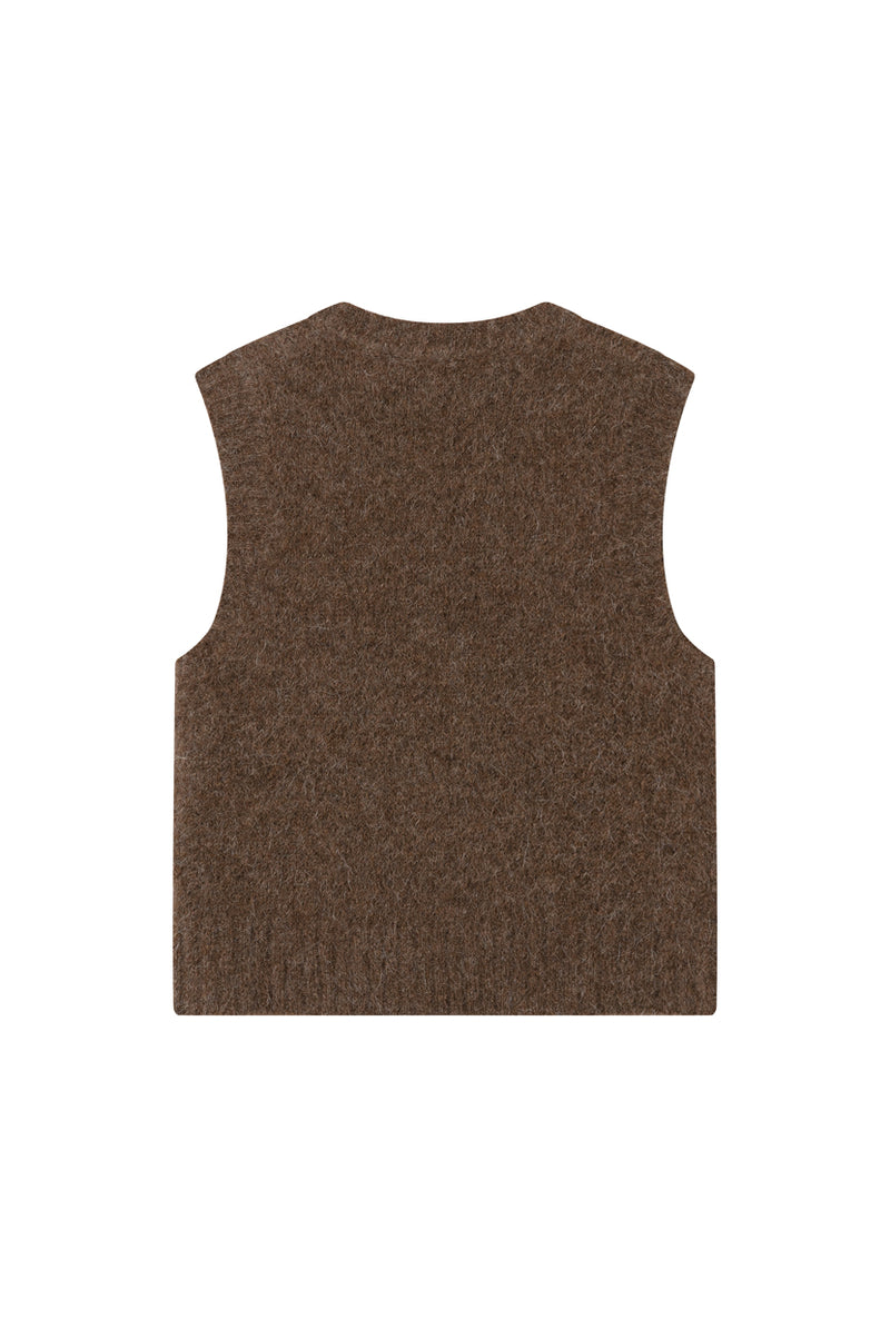 Measurements for Danica Knitted Alpaca Vest 