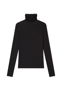 Petite Studio's Freja Cashmere Blend Turtleneck in Black