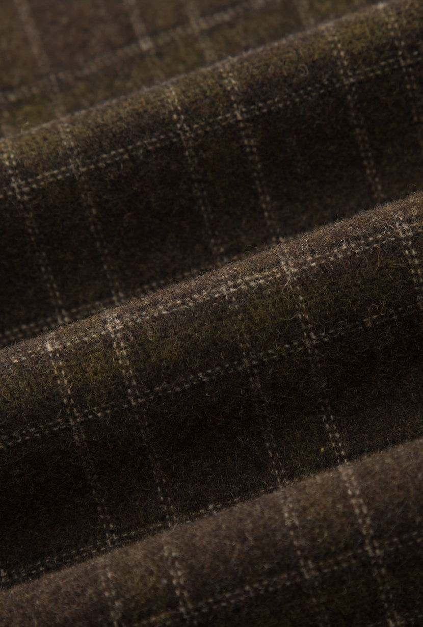 Petite Studio's Dylan Straight Wool Pants in Plaid