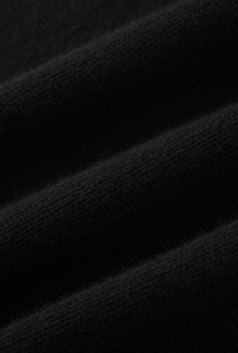 Petite Studio's Galvin Wool Knit Sheath Mini Dress in Black