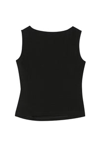 Petite Studio's Elyse Jersey Top in Black