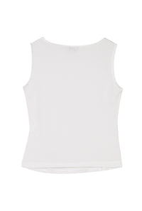 Petite Studio's Elyse Jersey Top in White 
