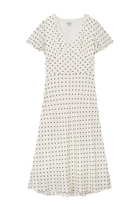 Petite Studio's Fraley Contoured Dress in Dotted Ivory