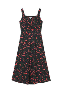 Petite Studio's Fynn Midi Dress in Black Cherry