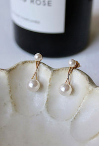 Entwine Double Pearl Earrings