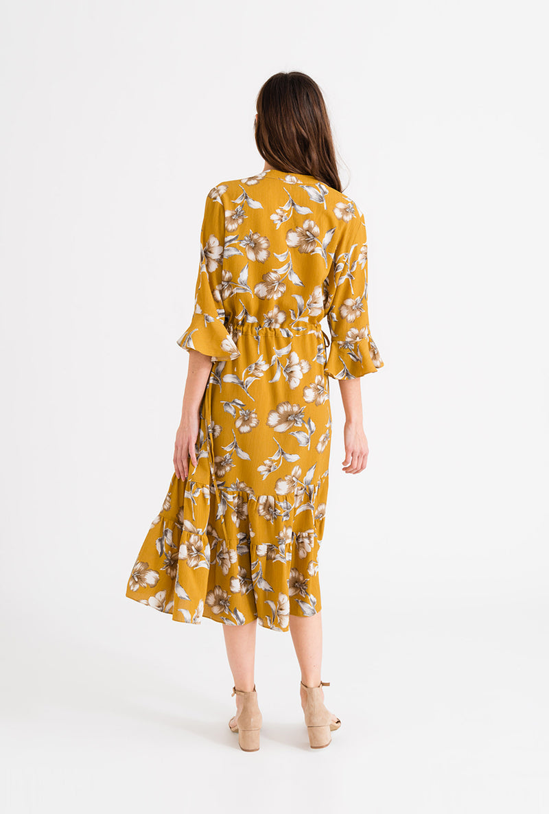 Celina Dress - Mustard-dresses-Petite Studio