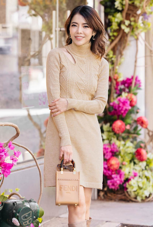 Petite Studio's Saffron Dress in Latte