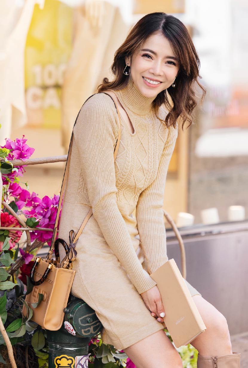 Petite Studio's Saffron Dress in Latte