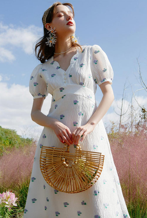 Petite Studio's Reverie Dress in Ivory Organza