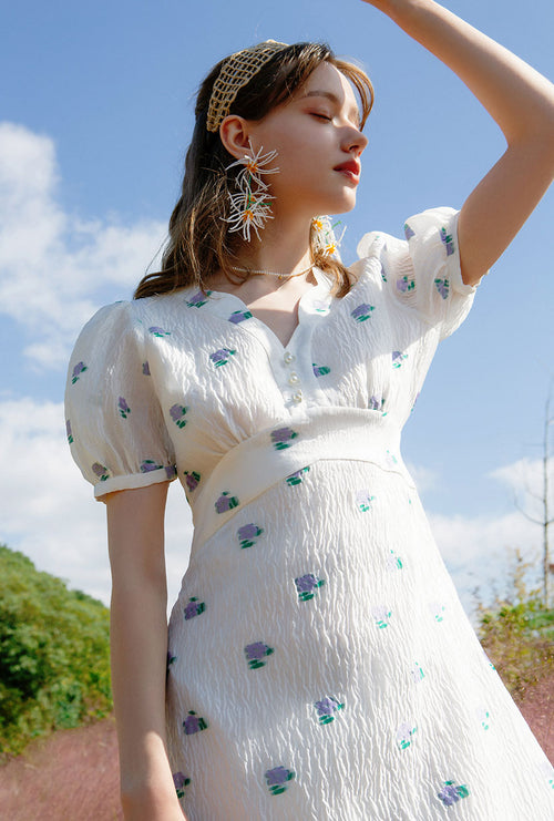 Petite Studio's Reverie Dress in Ivory Organza